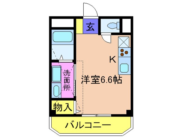 吉永ビル鼓が滝駅前の物件間取画像